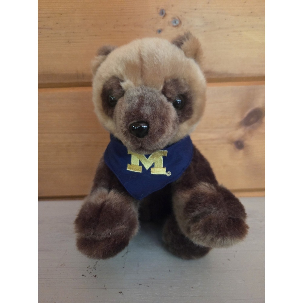Chelsea Teddy Bear Co. Bear Plush University of Michigan Small Brown